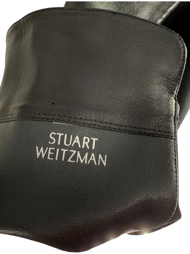 Stuart Weitzman Over-the-Knee 50/50 Leather Riding Boots – Size 8.5 M