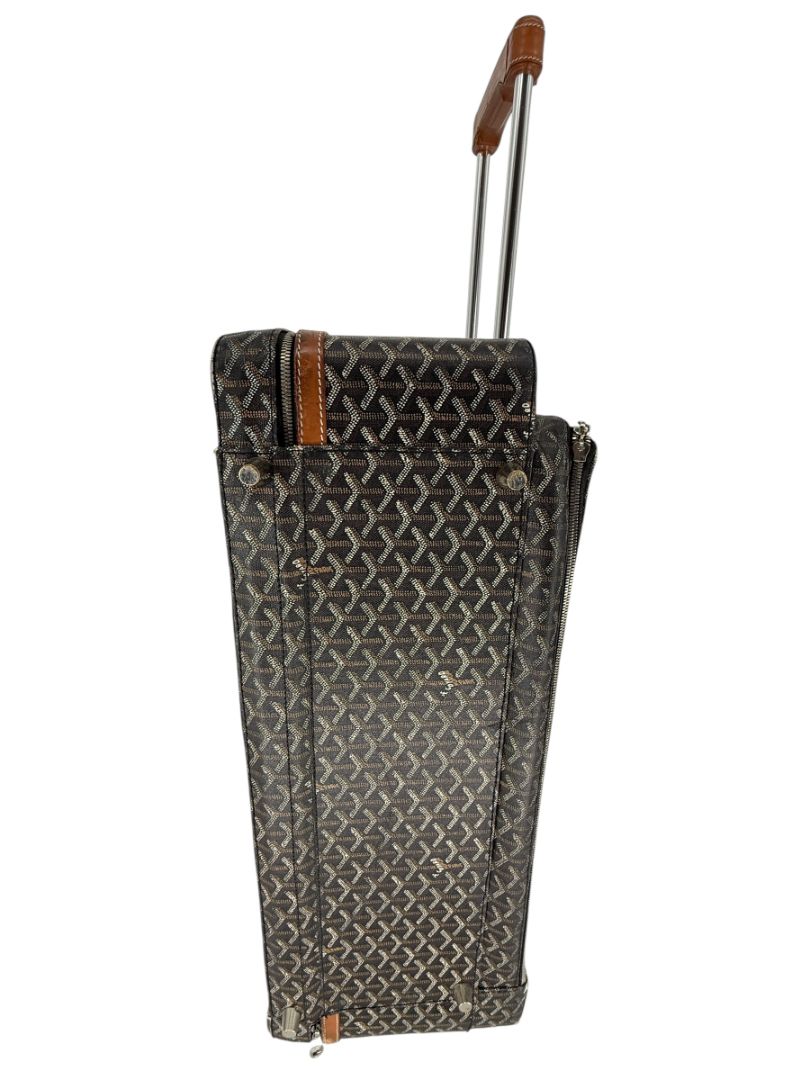Goyard Goyardine Canvas Large Rolling Suitcase – 25.6" x 19.7" x 9.8"