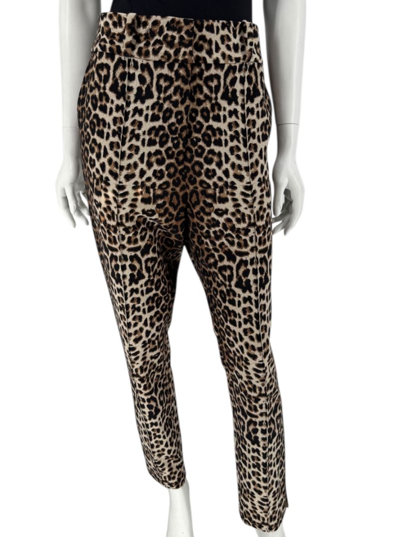 Veronica Beard Leopard Print Stretch Ankle Pants – Size 12