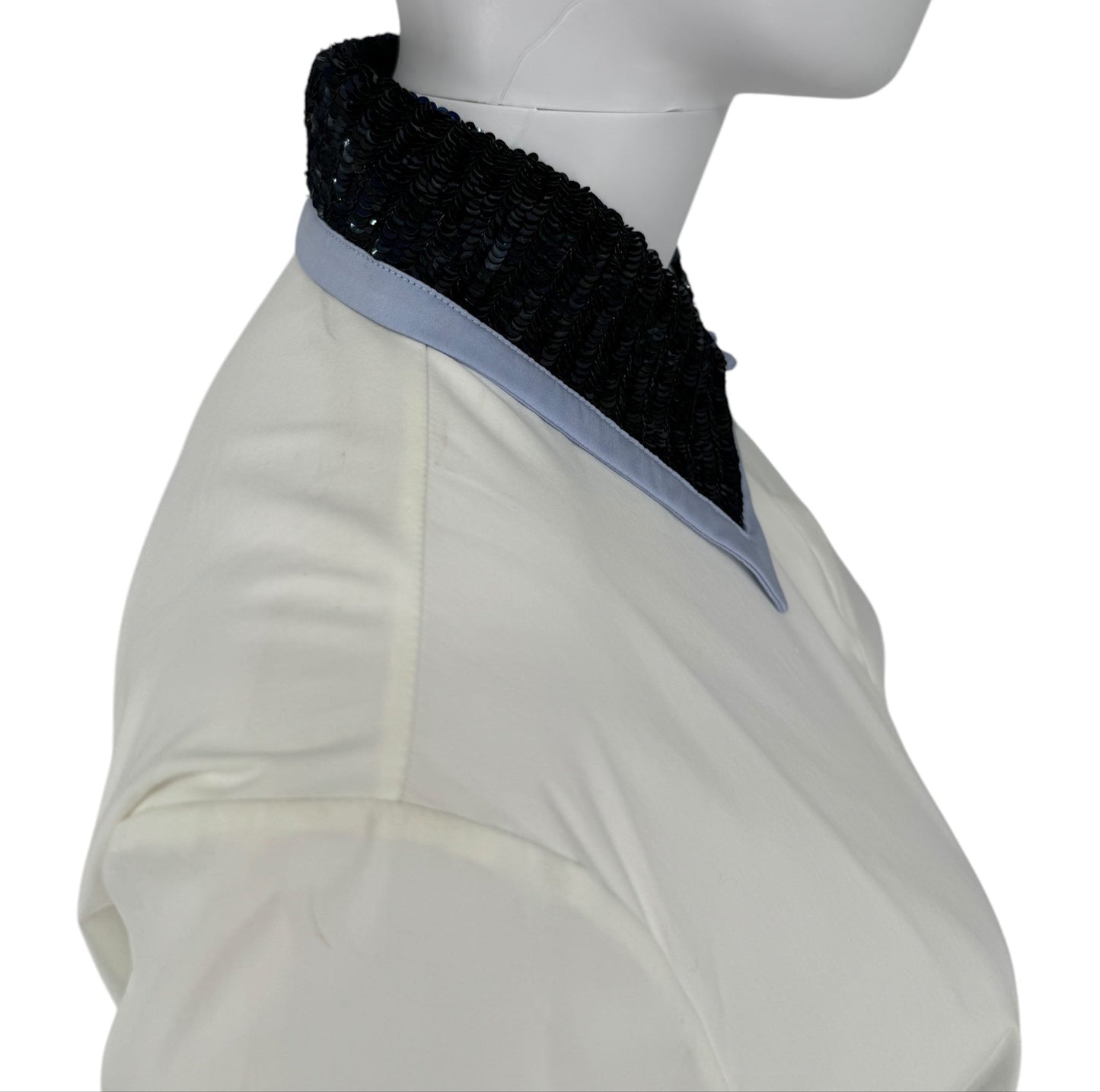 Christian Dior Dress Shirt with Embellished Collar - Size 12