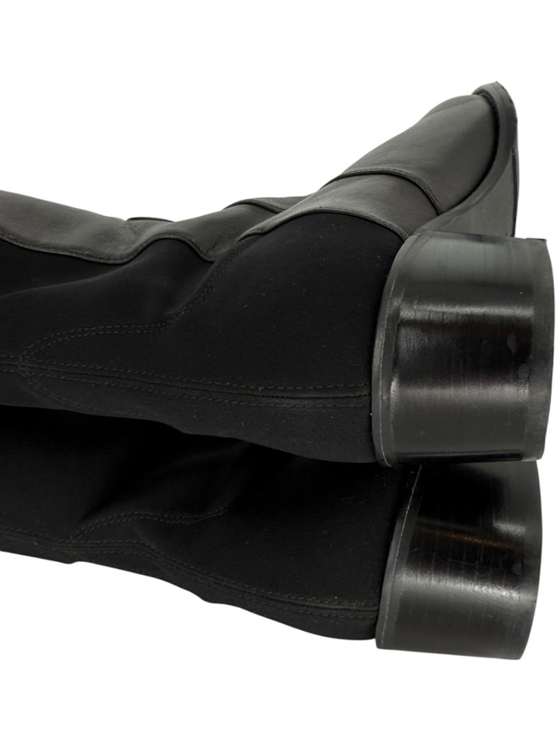 Stuart Weitzman Over-the-Knee 50/50 Leather Riding Boots – Size 8.5 M