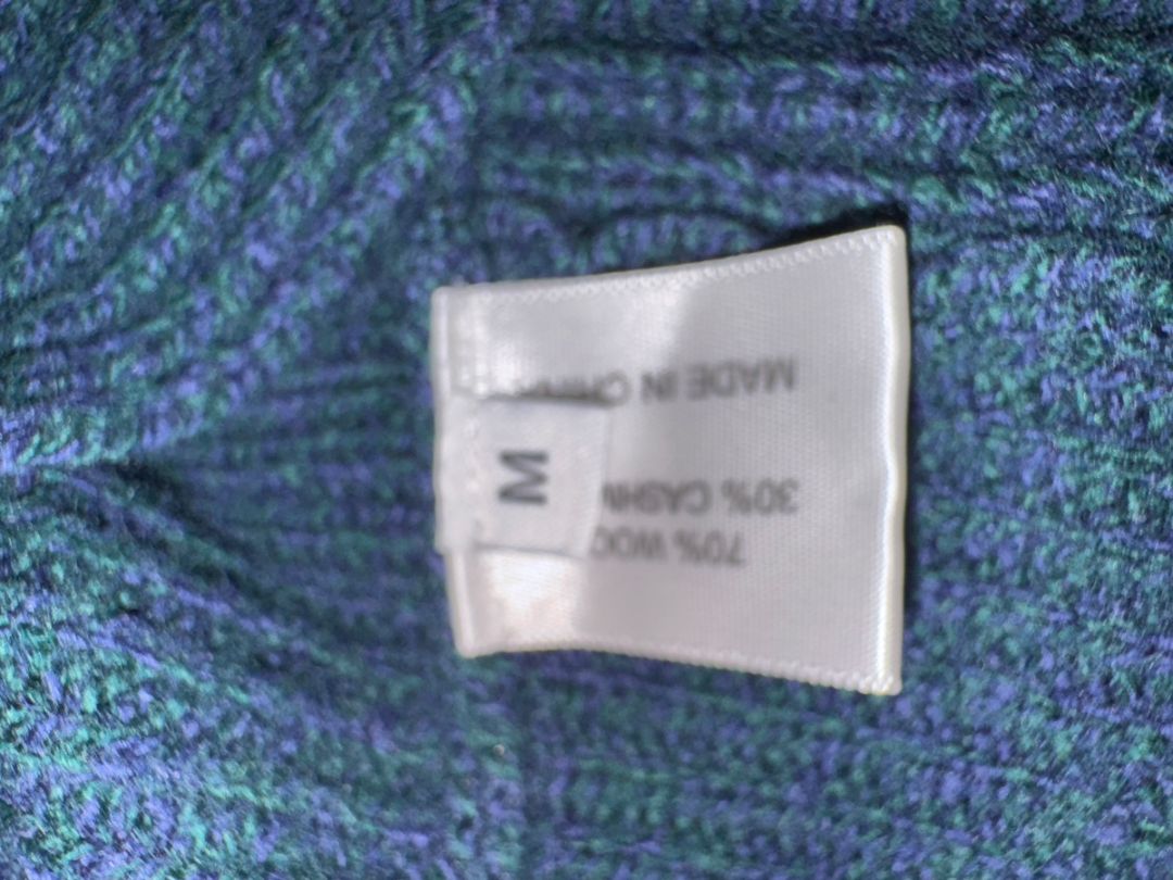 Proenza Schouler Blue Wool & Cashmere Ribbed Knit Dress - Medium