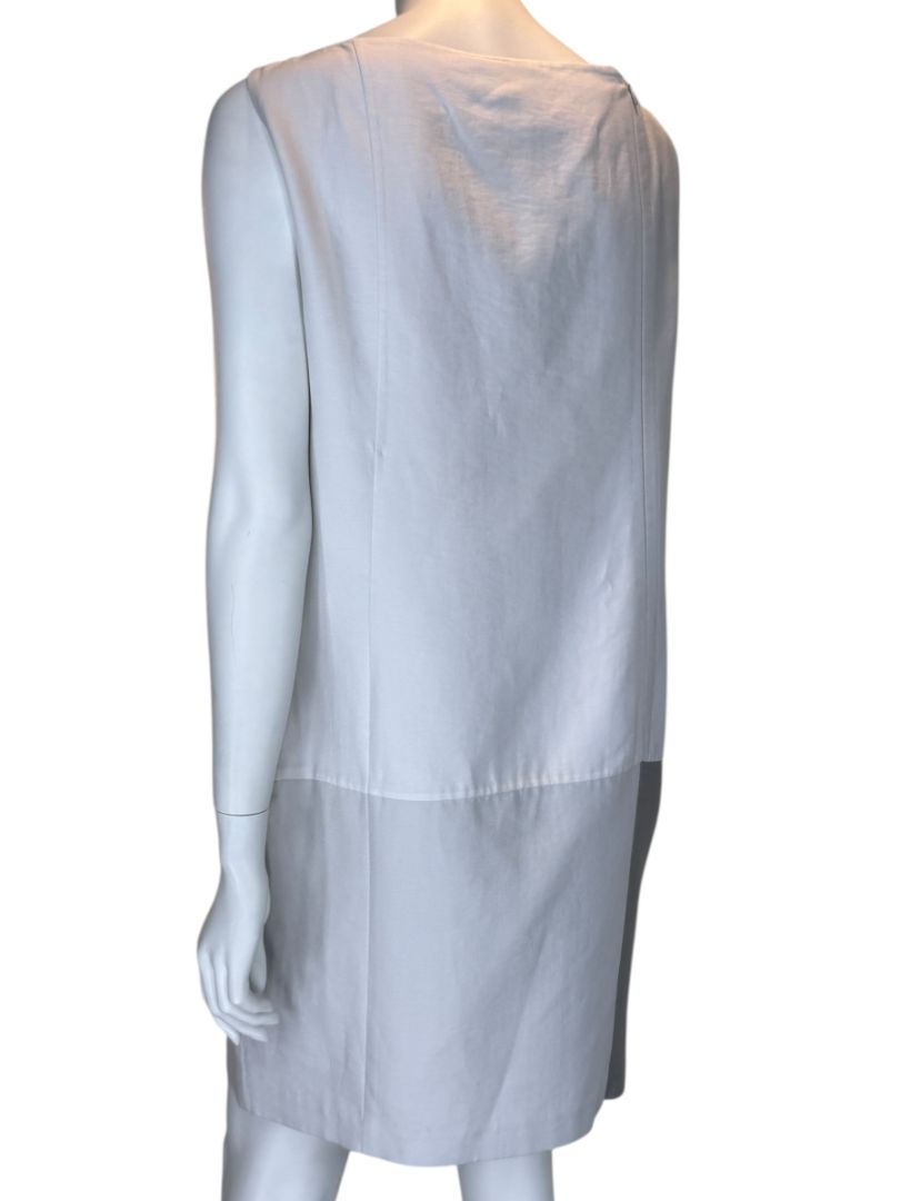 Akris Two-Tone Sleeveless Shift Dress – Size US 10