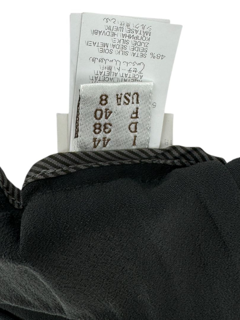 Brunello Cucinelli Black Tapered Pull-On Trousers with Side Pockets – Size US 8