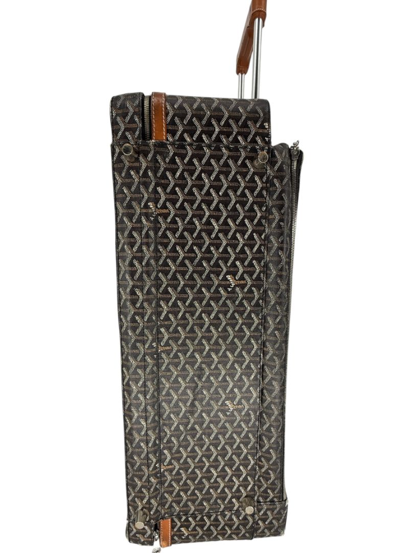 Goyard Goyardine Canvas Large Rolling Suitcase – 25.6" x 19.7" x 9.8"