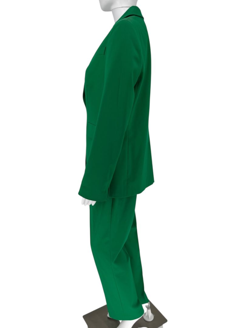 Akris Punto Emerald Green Wool Blend Pant Suit – Size 10