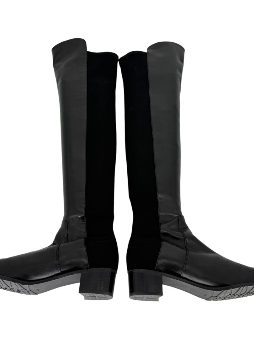 Stuart Weitzman Over-the-Knee 50/50 Leather Riding Boots – Size 8.5 M