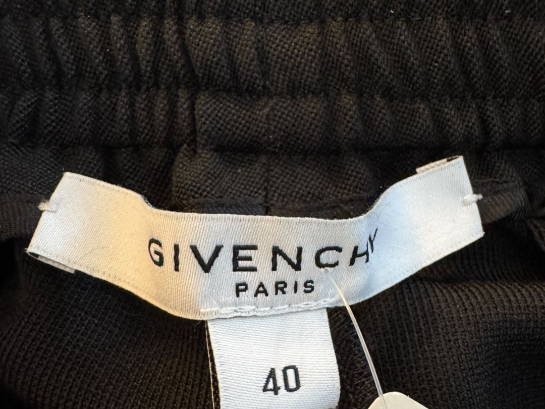 Givenchy Black Wool Side Stripe Pants – Size IT 40