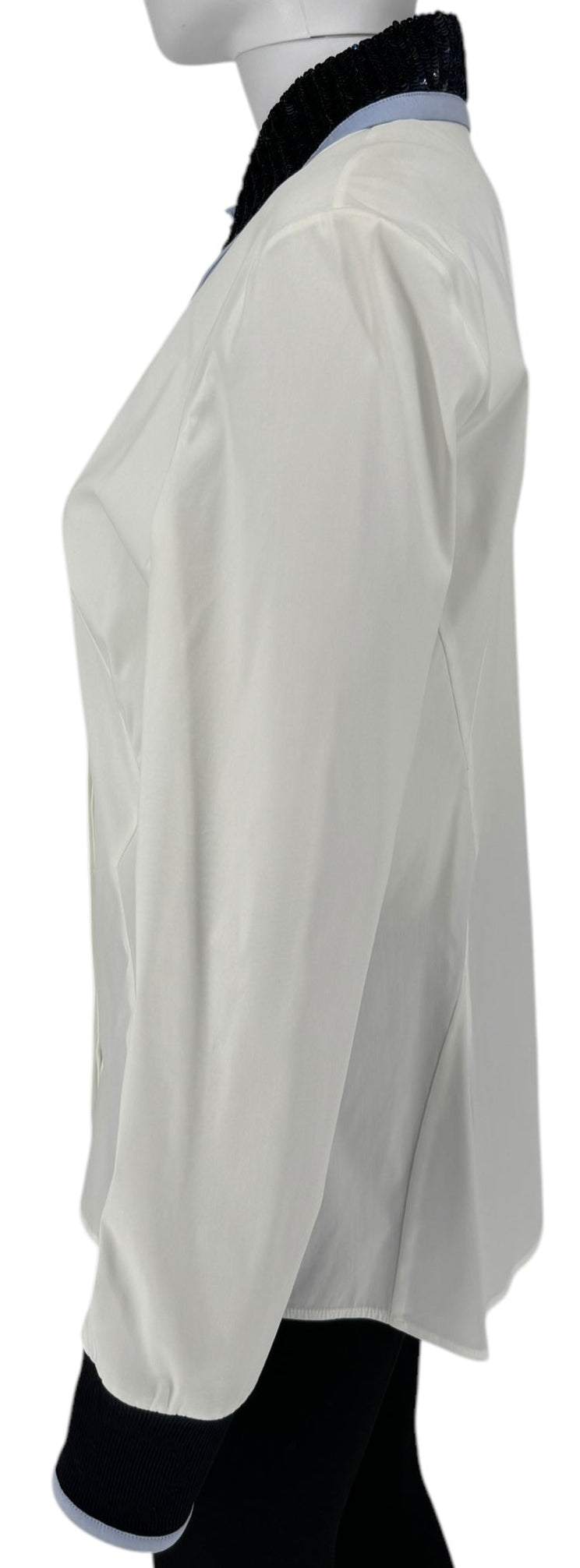 Christian Dior Dress Shirt with Embellished Collar - Size 12