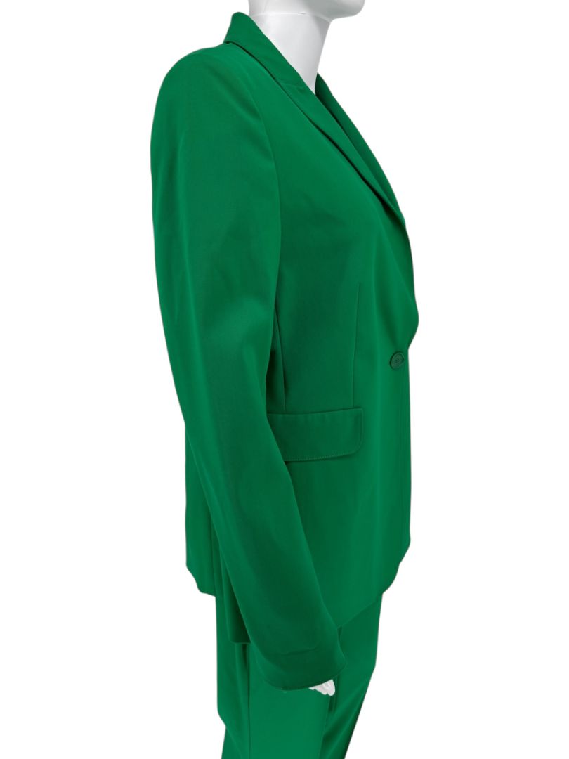 Akris Punto Emerald Green Wool Blend Pant Suit – Size 10