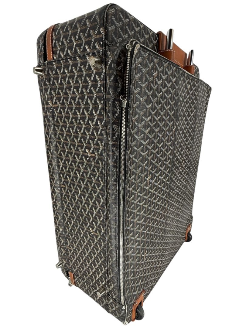 Goyard Goyardine Canvas Large Rolling Suitcase – 25.6" x 19.7" x 9.8"