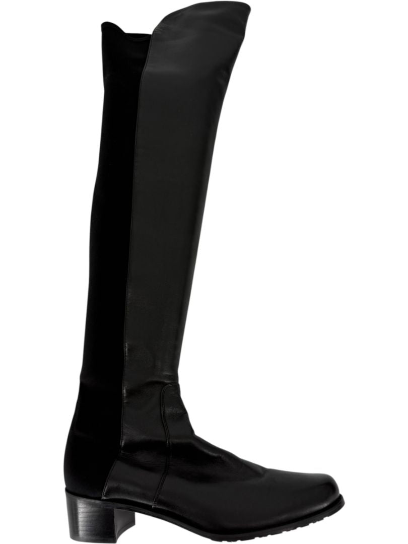 Stuart Weitzman Over-the-Knee 50/50 Leather Riding Boots – Size 8.5 M