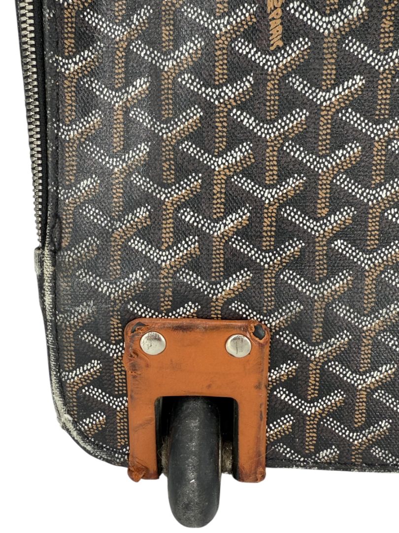 Goyard Goyardine Canvas Large Rolling Suitcase – 25.6" x 19.7" x 9.8"