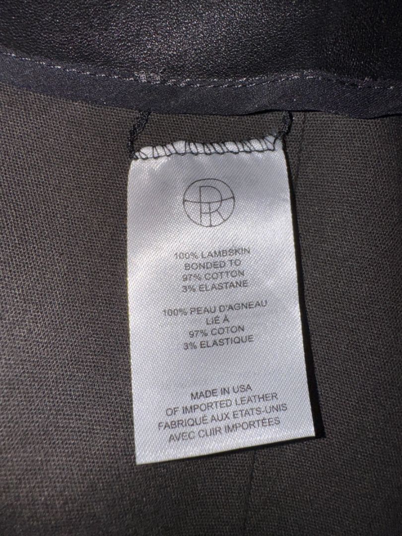 The Row Black Lambskin Flared Leather Pants – Size L