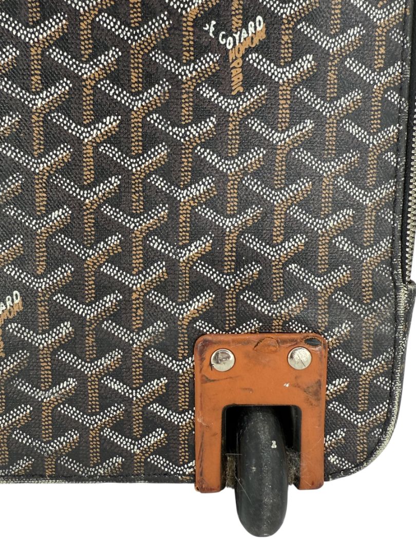 Goyard Goyardine Canvas Large Rolling Suitcase – 25.6" x 19.7" x 9.8"
