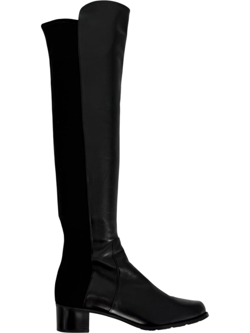 Stuart Weitzman Over-the-Knee 50/50 Leather Riding Boots – Size 8.5 M