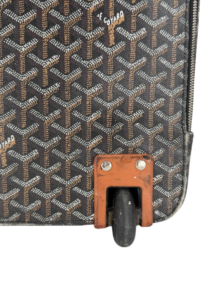 Goyard Goyardine Canvas Large Rolling Suitcase – 25.6" x 19.7" x 9.8"