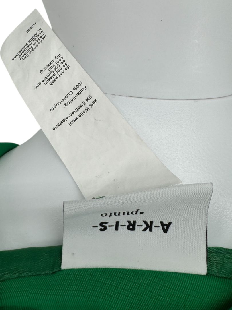 Akris Punto Emerald Green Wool Blend Pant Suit – Size 10
