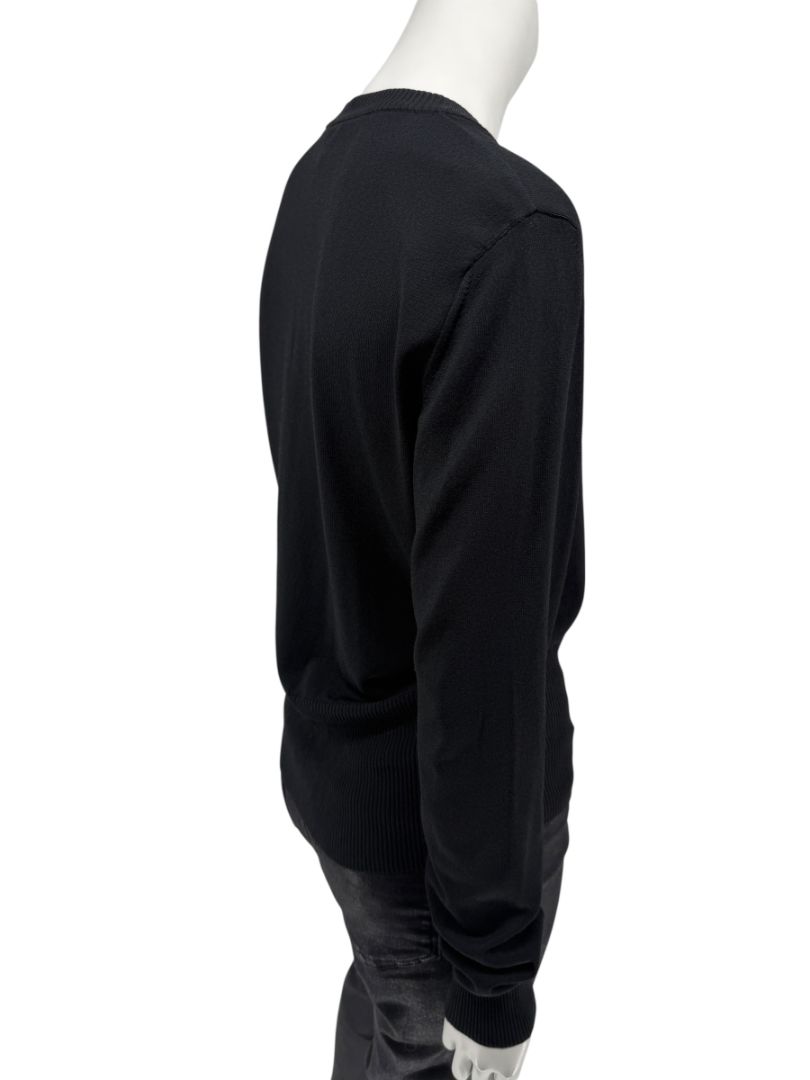 MaxMara Black Deep-V Cardigan – Size XL