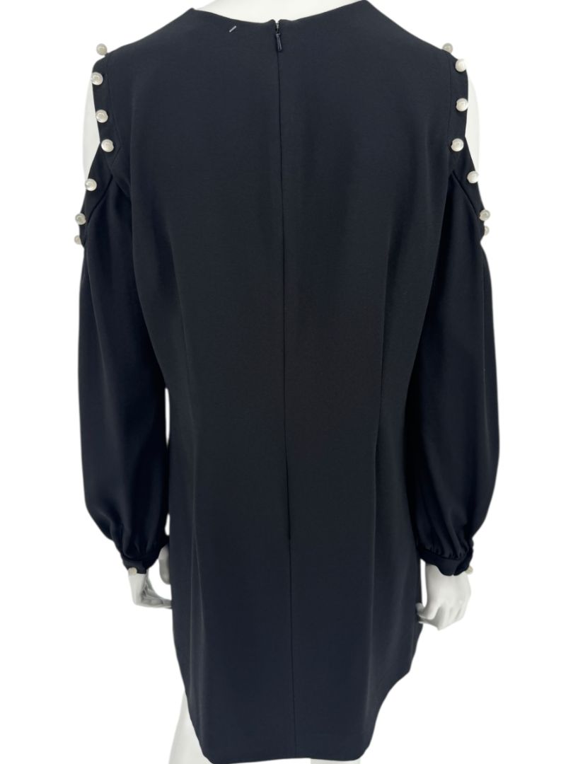 Pamella Roland Embellished Knit Sheath Dress - Large