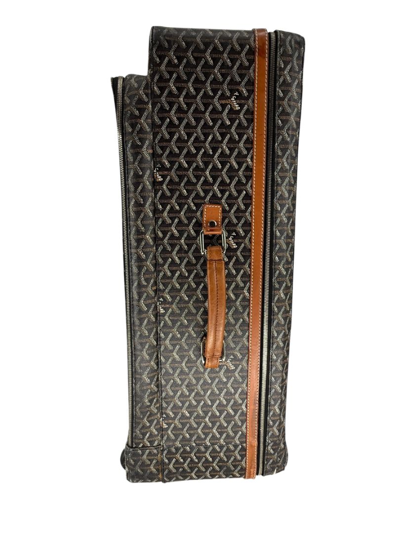 Goyard Goyardine Canvas Large Rolling Suitcase – 25.6" x 19.7" x 9.8"