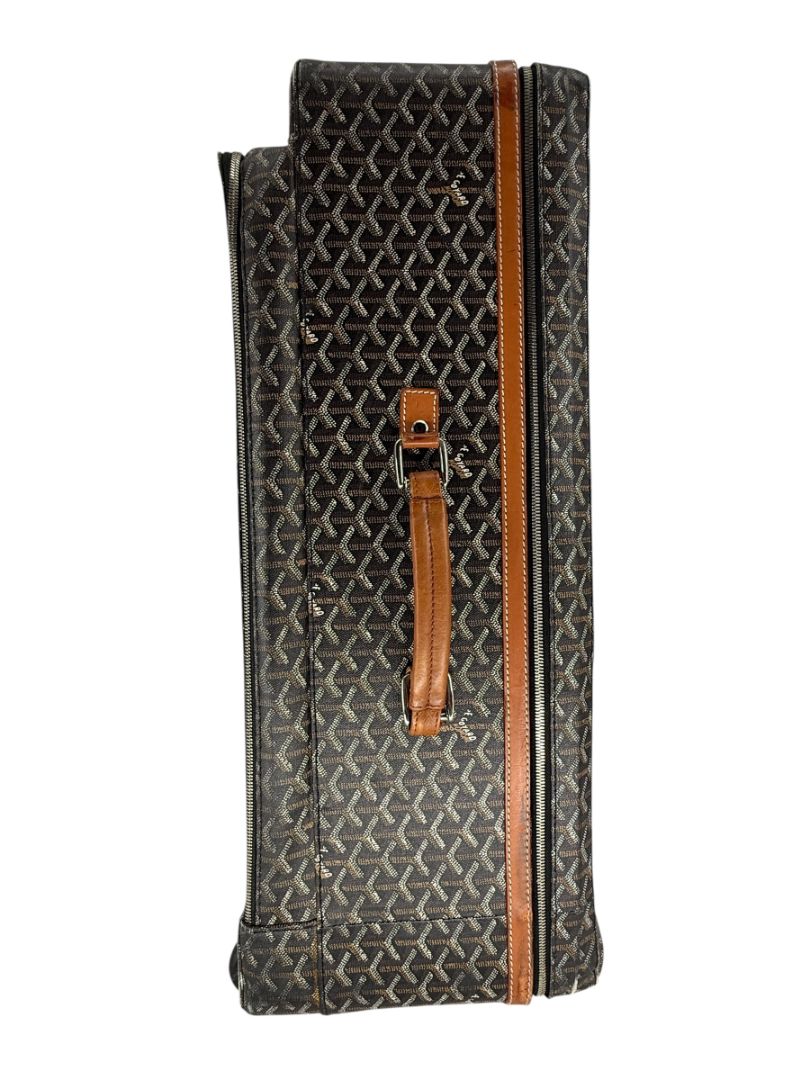 Goyard Goyardine Canvas Large Rolling Suitcase – 25.6" x 19.7" x 9.8"