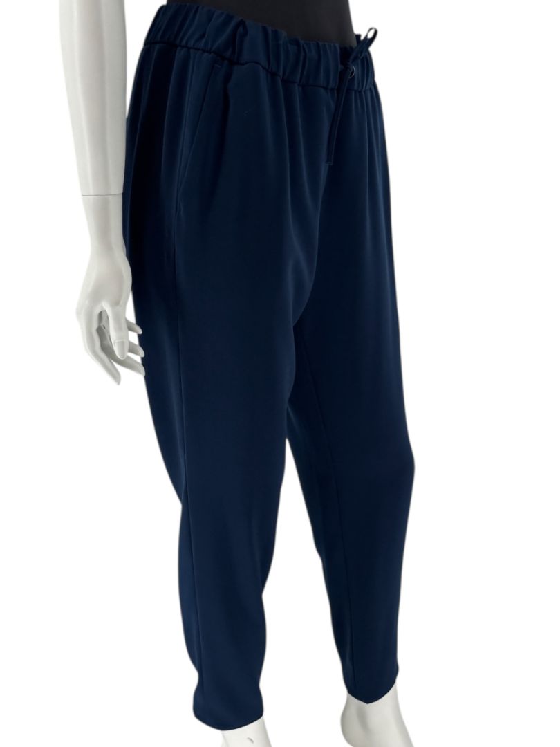 Akris Punto Navy Beaded Blazer & Pants Suit Set – Size US 10