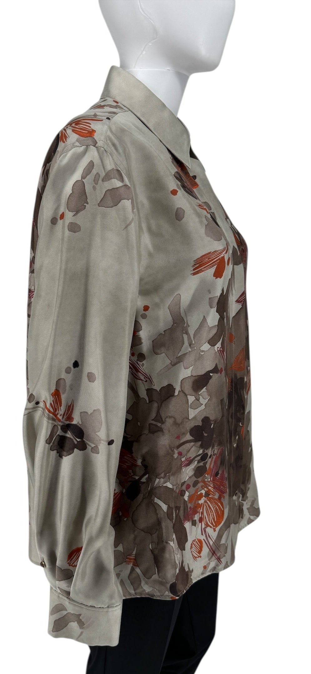 Agnona Printed Silk Shirt – Size 44 (IT)
