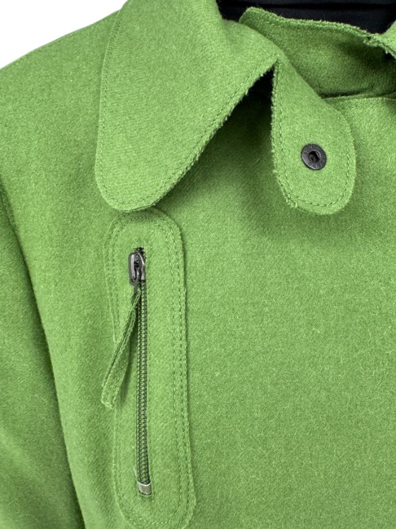 Akris Punto Green Wool-Angora Moto Jacket – Size 12