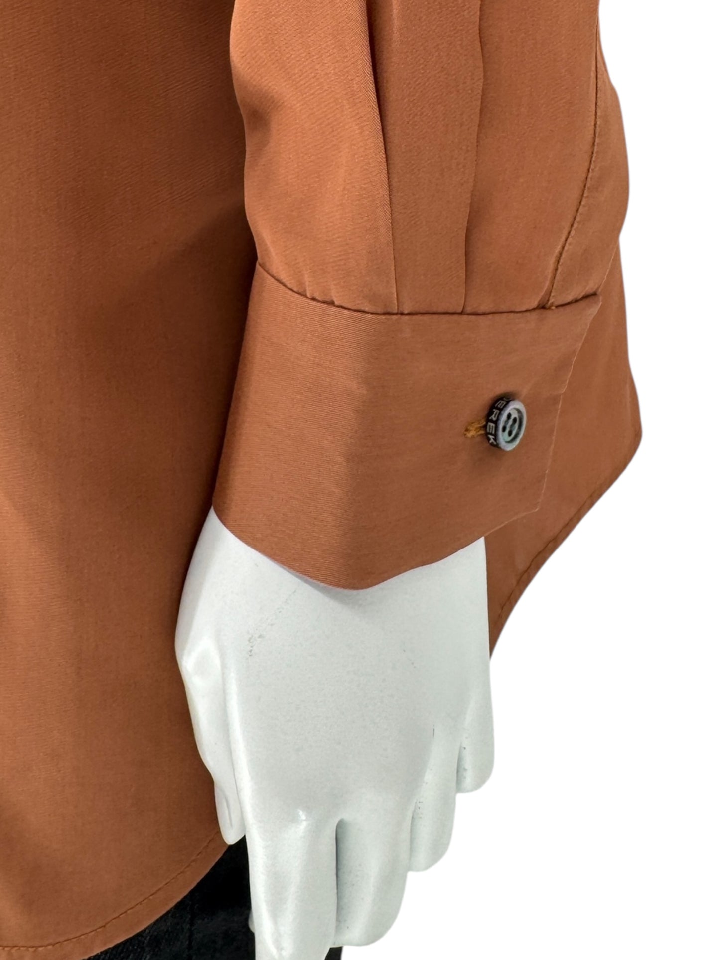 Derek Lam Rust Silk Long Shirt – Size 6 US / 42 IT / 38 FR / 10 GB