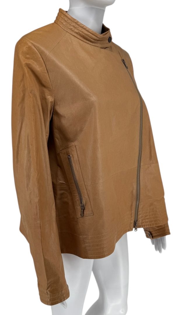Brand New Brunello Cucinelli Leather Moto Jacket – Size 44
