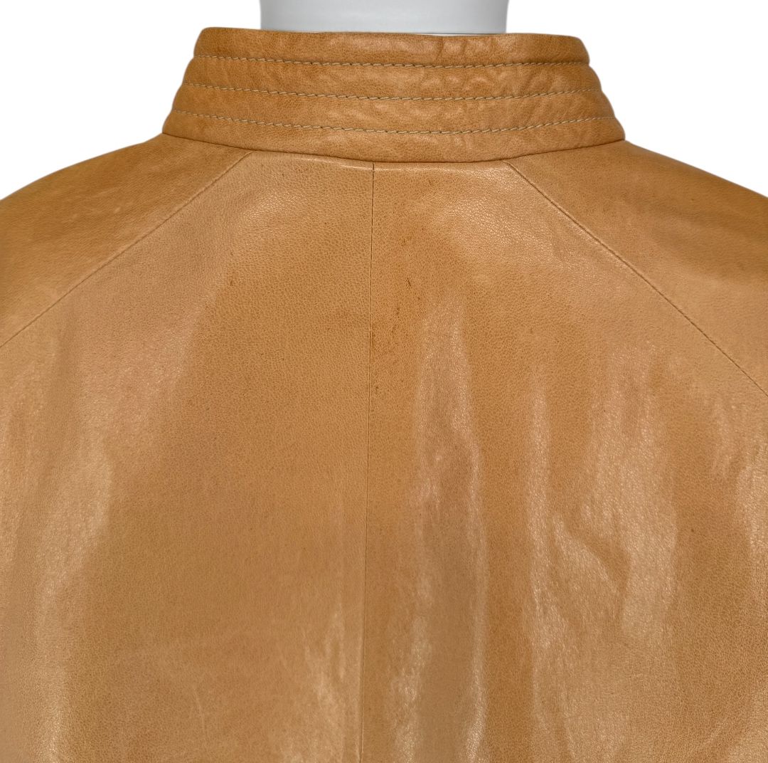 Brand New Brunello Cucinelli Leather Moto Jacket – Size 44