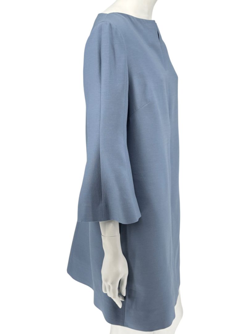VALENTINO Blue Wool-Silk A-Line Dress – IT 46