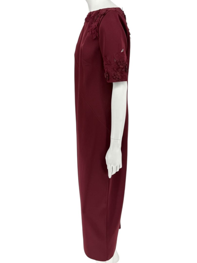 Pamella Roland Burgundy Embellished 2-Piece Set – Large