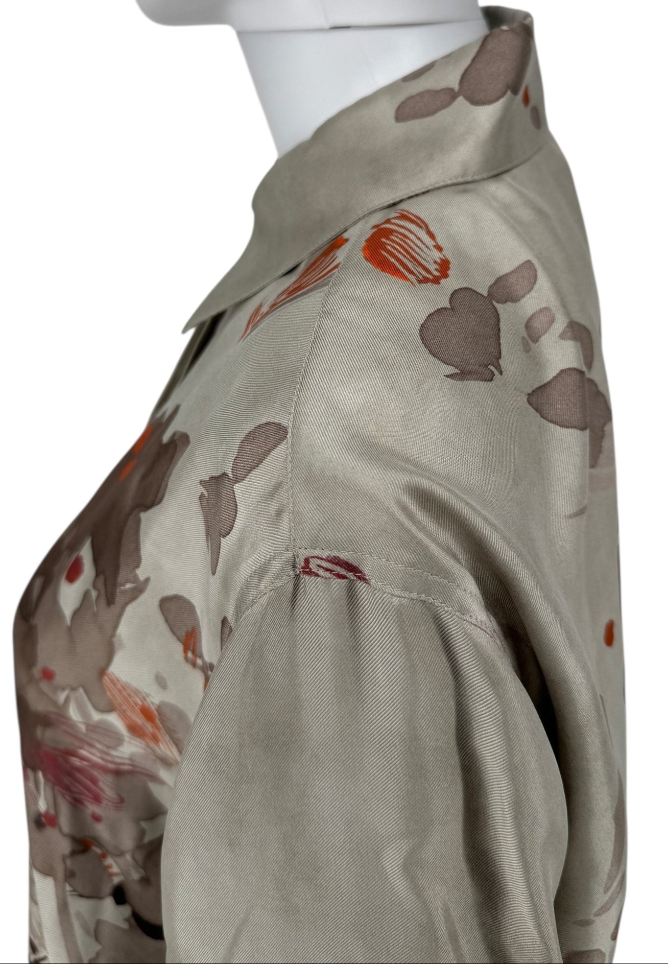 Agnona Printed Silk Shirt – Size 44 (IT)