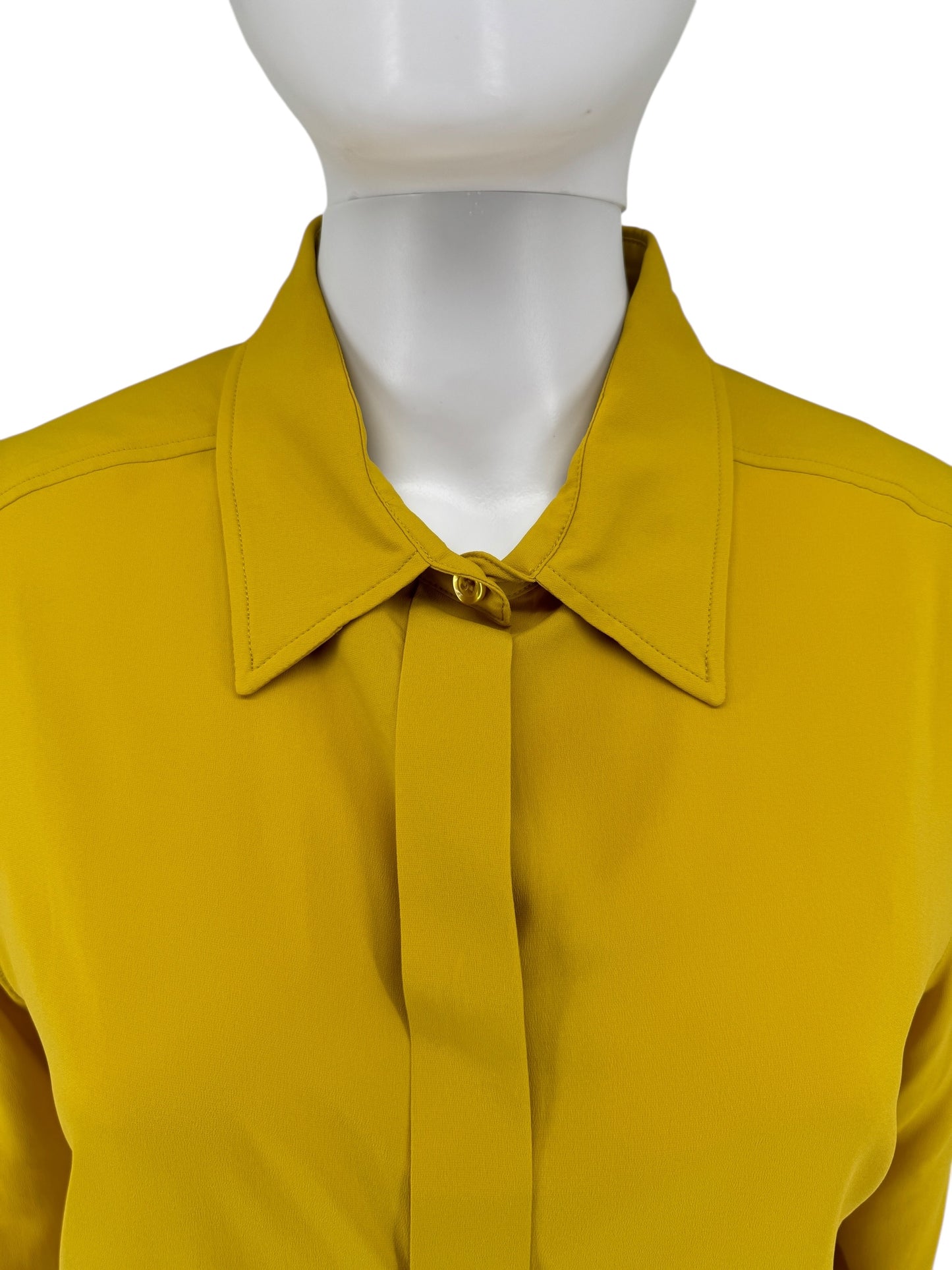 Sportmax Mustard Button-Up Shirt – Size IT 44 / US 8