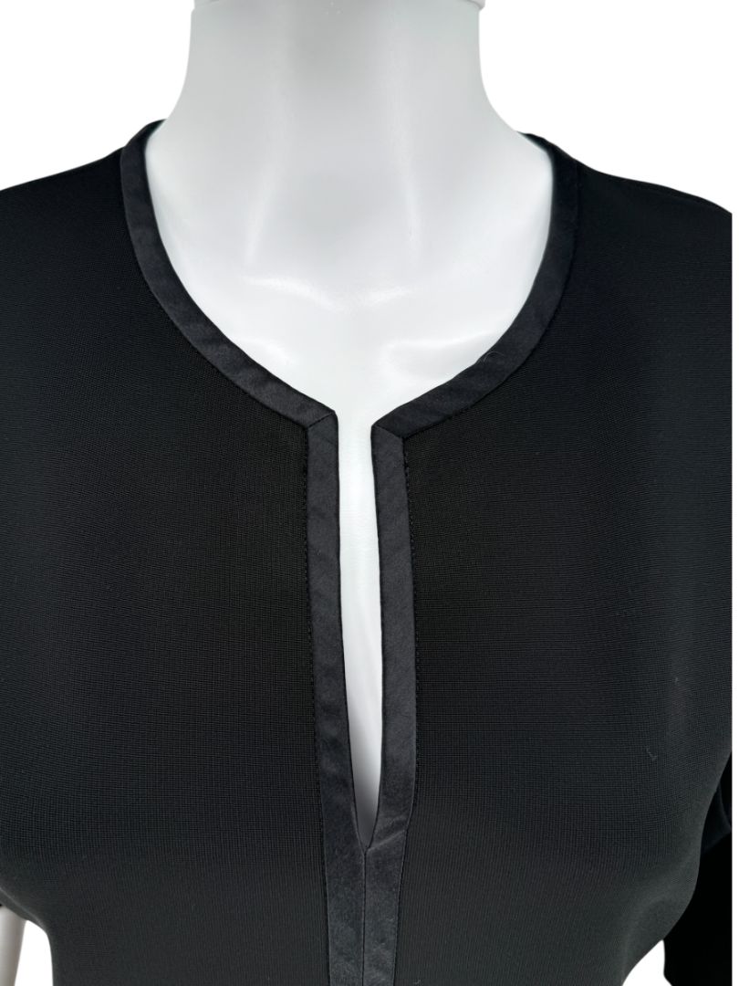 Givenchy Fluted Hem Satin-Trim Dress - Size 44