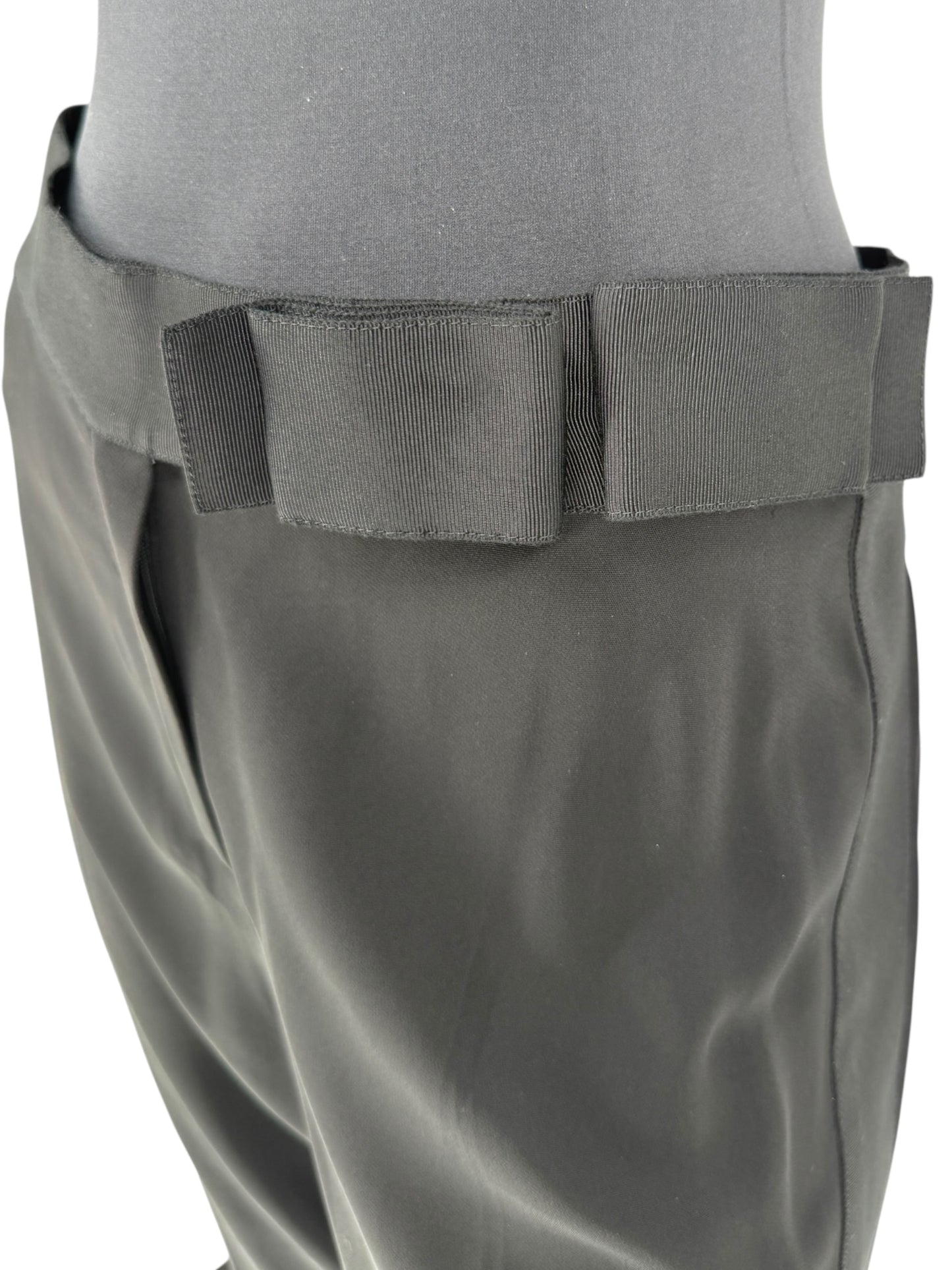 Lanvin Black Grosgrain-Waistband Tuxedo Pants – Size 44