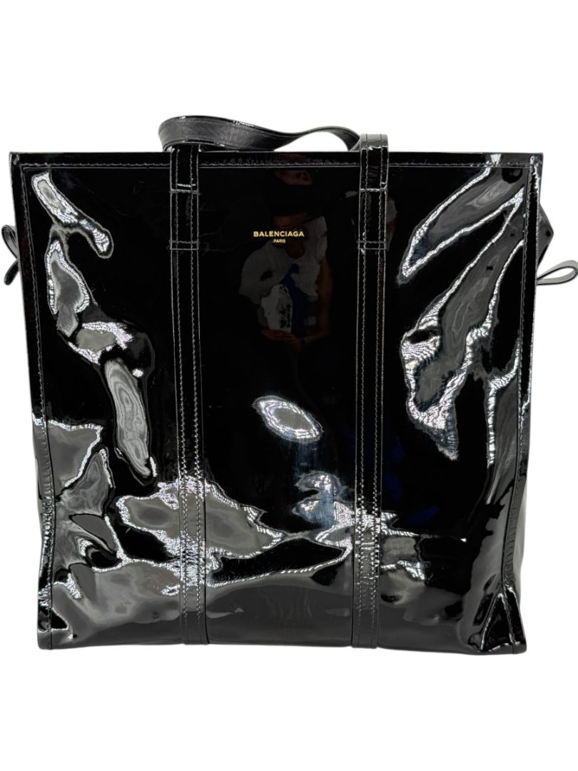 Balenciaga Large Patent Leather Bazar Tote