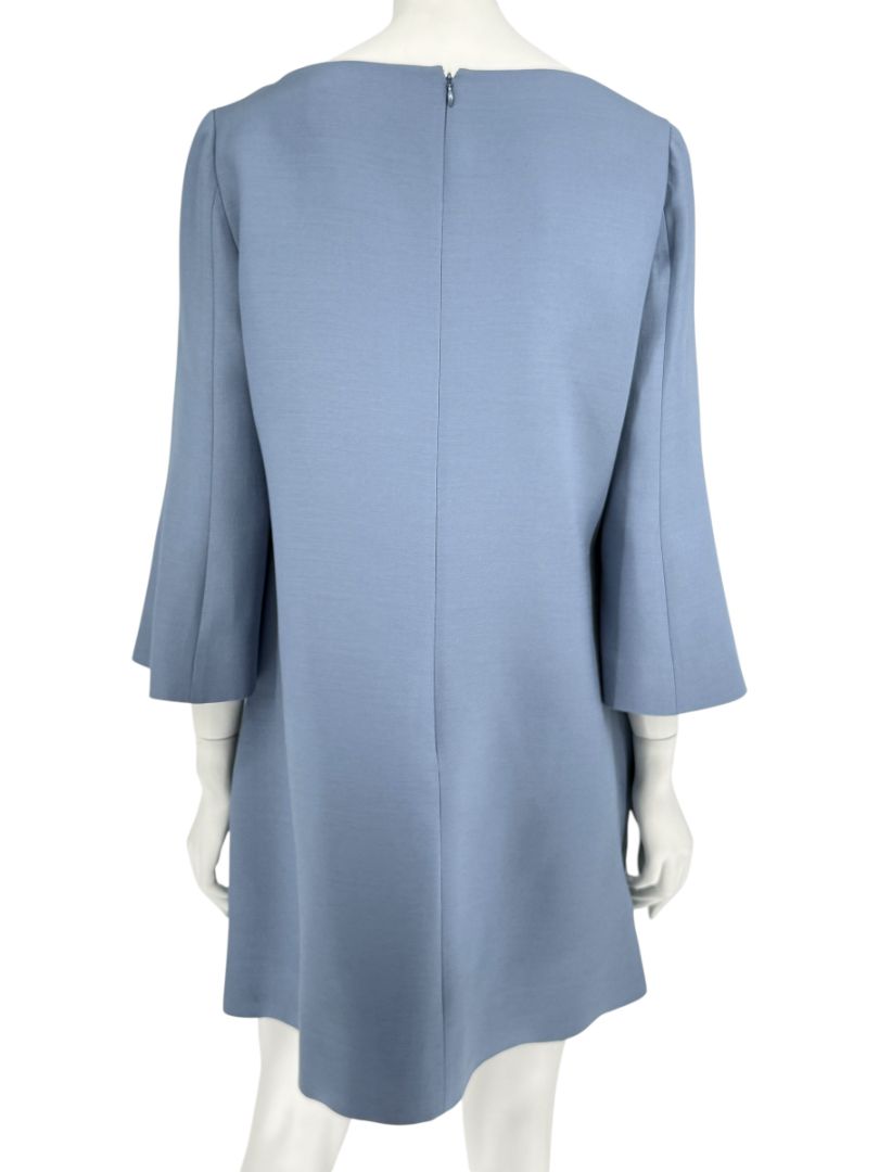 VALENTINO Blue Wool-Silk A-Line Dress – IT 46