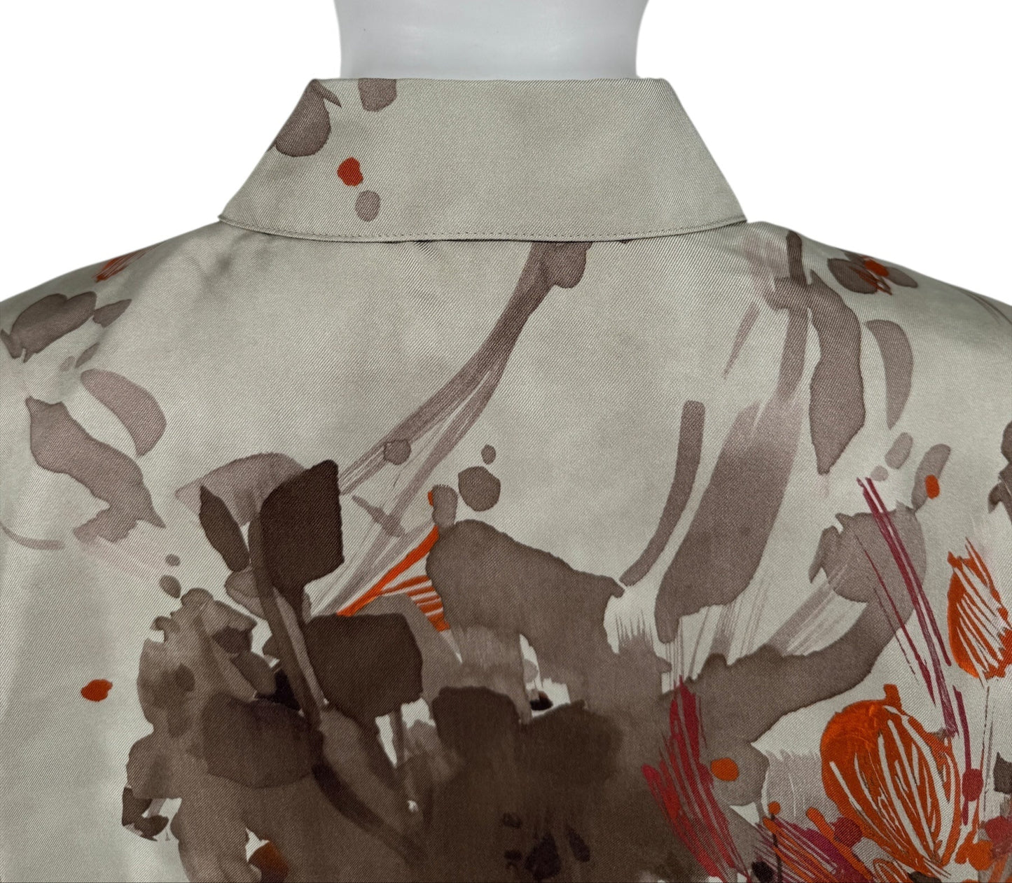 Agnona Printed Silk Shirt – Size 44 (IT)