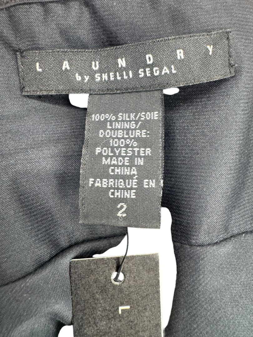 Laundry by Shelli Segal Silk Strapless Blouse – Size 2 (New with Tags)
