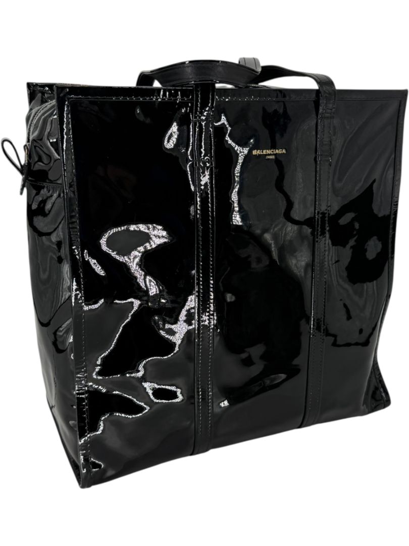Balenciaga Large Patent Leather Bazar Tote