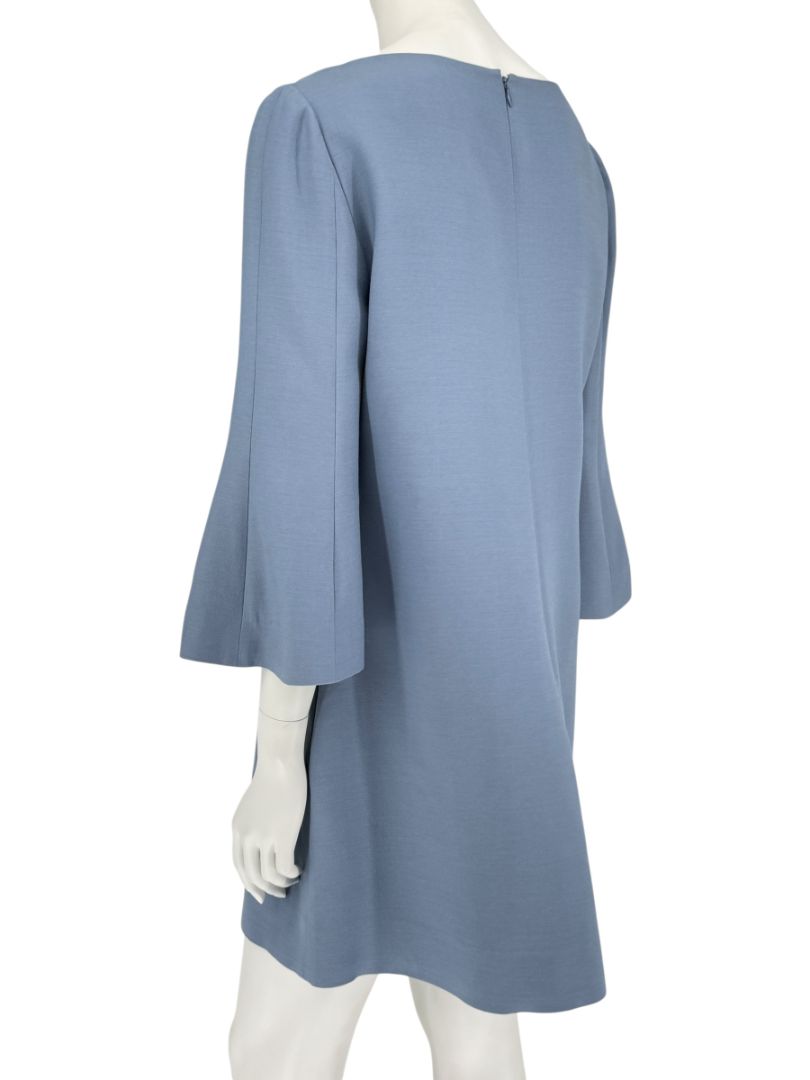 VALENTINO Blue Wool-Silk A-Line Dress – IT 46