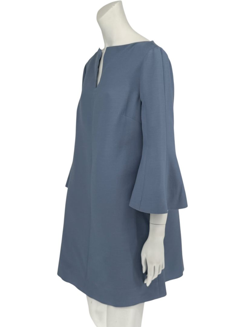 VALENTINO Blue Wool-Silk A-Line Dress – IT 46