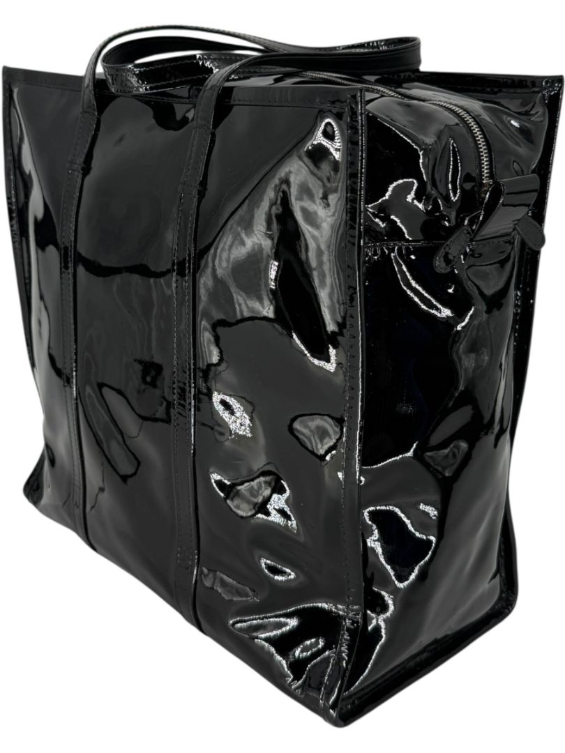 Balenciaga Large Patent Leather Bazar Tote