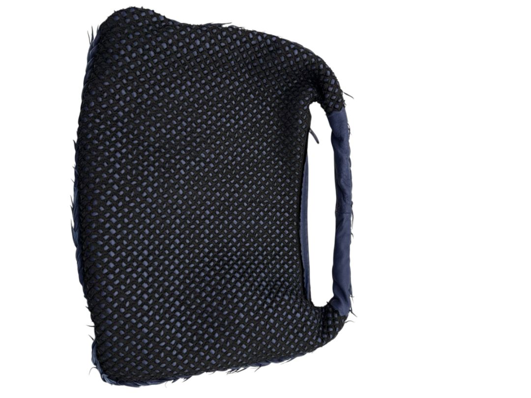 Bottega Veneta Nappa Silk Mini Ponza Devore Fuzzy Maxi Hobo Indigo