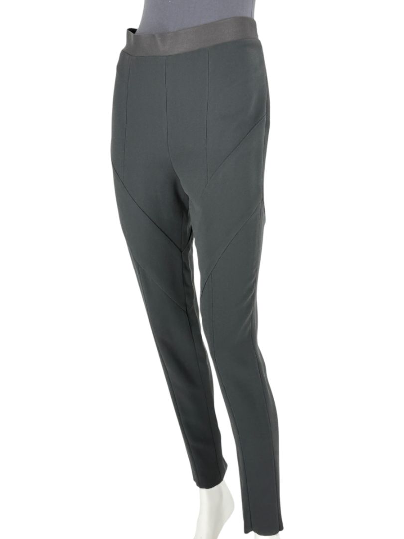 Pamella Roland Black Sculpted Seam Pants - Large