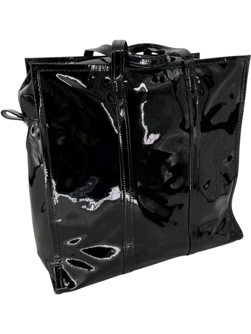 Balenciaga Large Patent Leather Bazar Tote