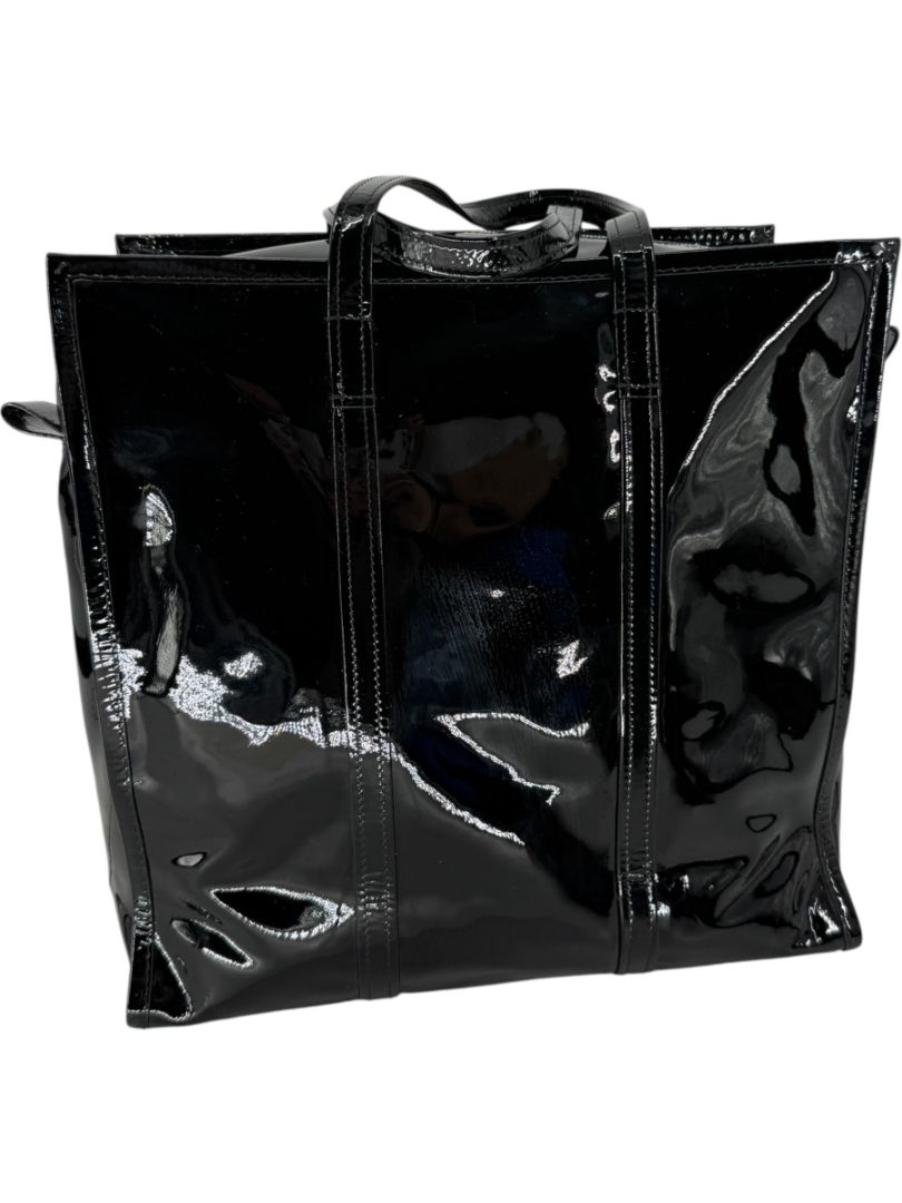 Balenciaga Large Patent Leather Bazar Tote